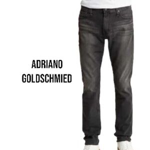 ADRIANO GOLDSCHMIED The Tellis Slim Fit High Rise | 28R | Faded Black